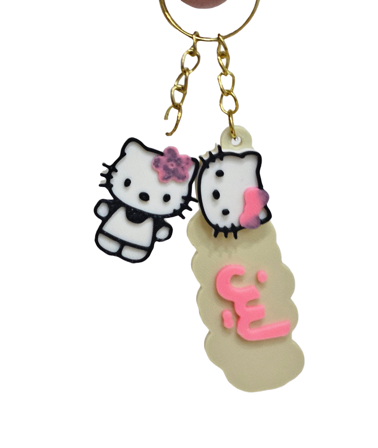 علاقة مفاتيح بإسم طفلك بتصميم HELLO KITTY